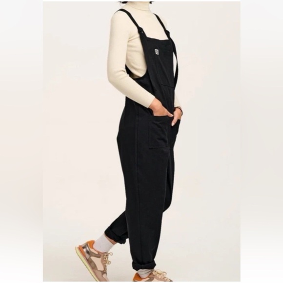 Lucy & Yak Emmy Organic Cotton Overall Dungarees Black - Picture 5 of 16